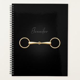 Agenda Snaffle de oro un pedazo de ecuestre elegante y pe