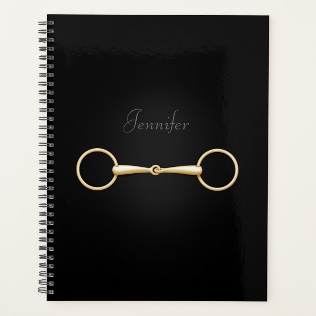 Agenda Snaffle de oro un pedazo de ecuestre elegante y pe (Anverso)