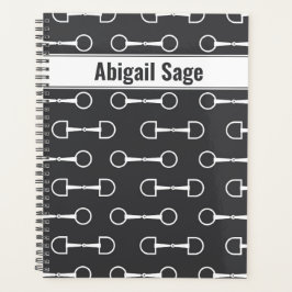 Agenda Snaffle personalizada se muerde el caballo blanco 