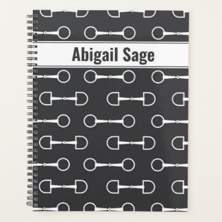 Agenda Snaffle personalizada se muerde el caballo blanco 