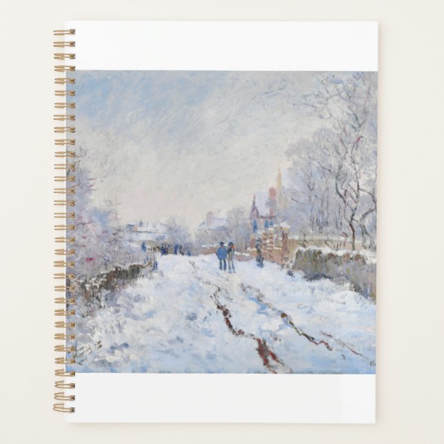 Agenda Snow at Argenteuil by Claude Monet (Anverso)