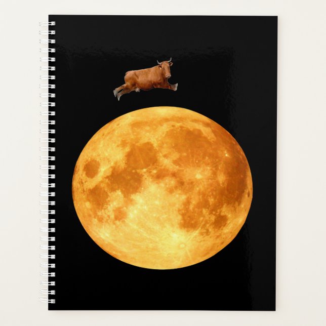 Agenda Sobre el bloc de notas en espiral lunar (Anverso)