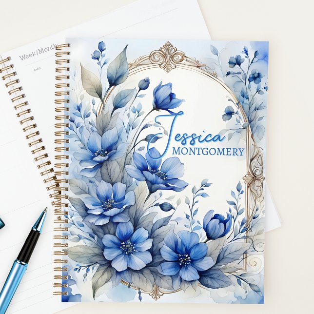 Agenda Sofisticadas floraciones de color azul sereno vent (Subido por el creador)