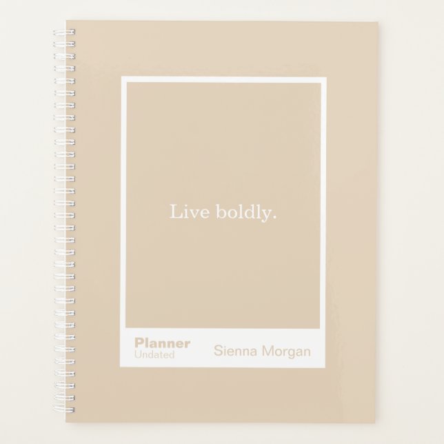 Agenda Soft Khaki/Beige Block Quote | Fully Customizable (Anverso)