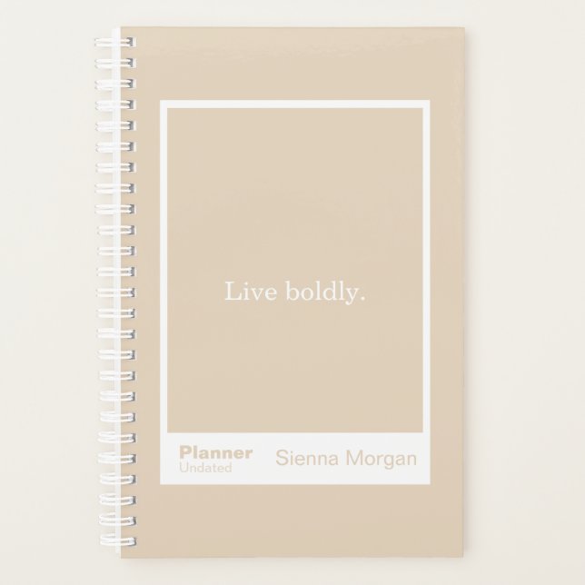 Agenda Soft Khaki/Beige Block Quote | Fully Customizable (Anverso)