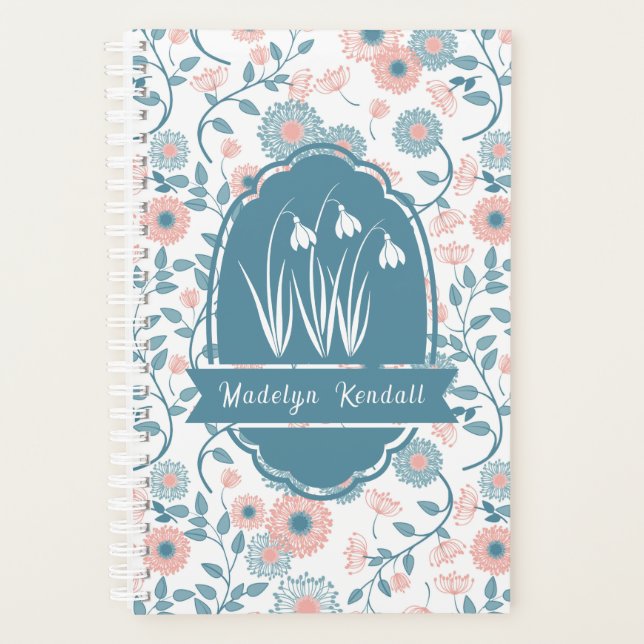 Agenda Soft Laurentian Floral Custom Name (Anverso)