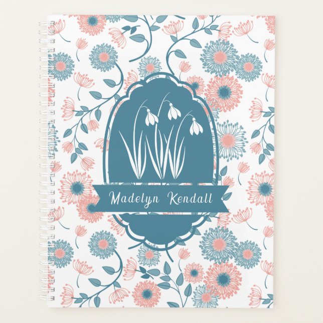 Agenda Soft Laurentian Floral Custom Name (Anverso)