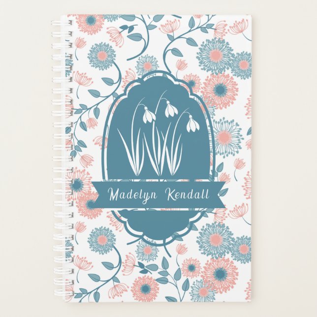 Agenda Soft Laurentian Floral Name Custom (Anverso)