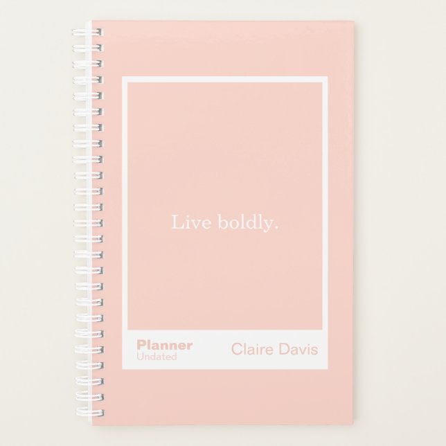 Agenda Soft Peach Block Quote | Fully Customizable (Anverso)