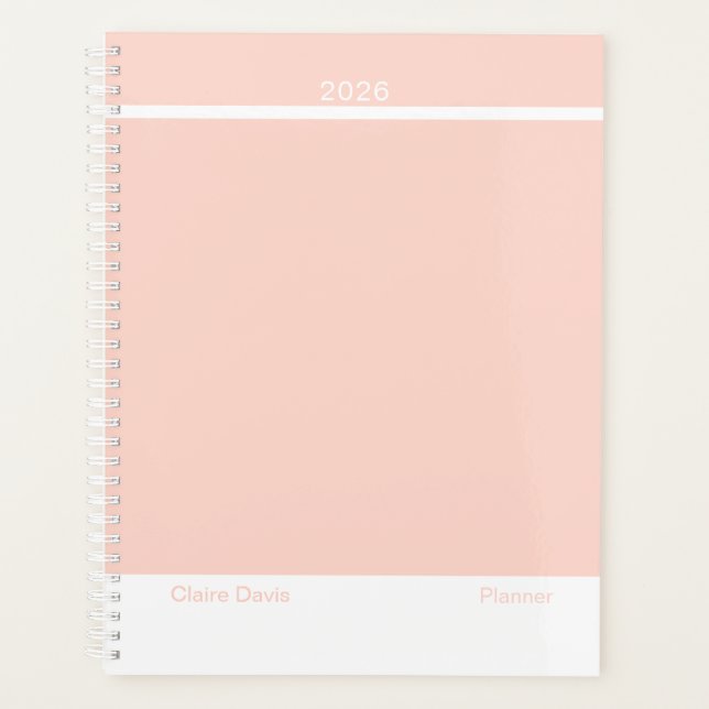Agenda Soft Peach Minimalist (Anverso)