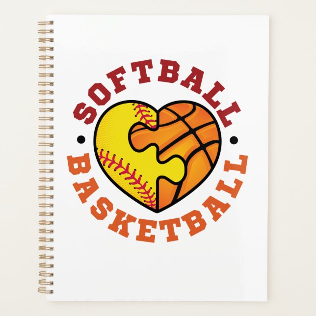 Agenda Softball Basketball Heart (Anverso)
