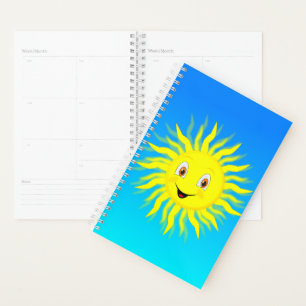 Agenda Sol Sonriente En Cielo Azul