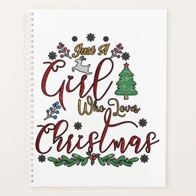 Agenda Sólo un Chica que ama a los Navidades (Anverso)