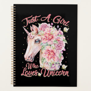 Agenda Solo un Chica que ama a Unicorn