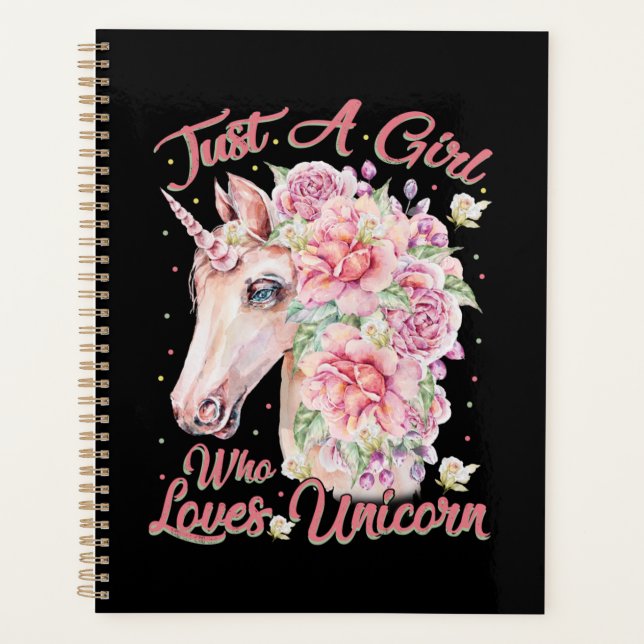 Agenda Solo un Chica que ama a Unicorn (Anverso)