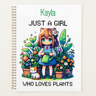 Agenda Solo un Chica que ama las plantas personalizadas