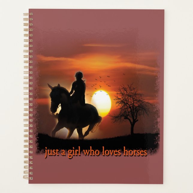 Agenda solo un chica que ama los caballos (Anverso)