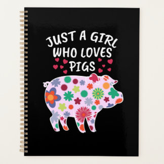 Agenda Solo una Chica que ama a los cerdos dátiles mujere