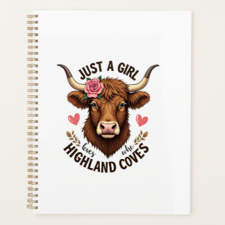 Agenda Solo Una Chica Que Ama Las Vacas De Terreno Alto F