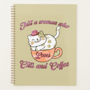 Agenda Sólo una mujer que ama los gatos y el café