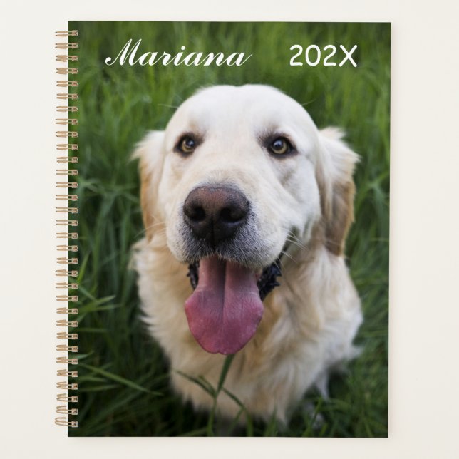 Agenda Sonriente Golden Retriever   (Anverso)