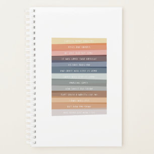 Agenda Sorprendente Grace Lyric Colorful Stripes Planner