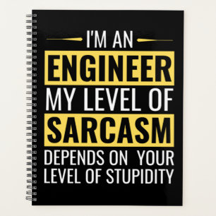 Agenda Soy Ingeniero Mi Nivel De Sarcasmo, Regalos De Ing