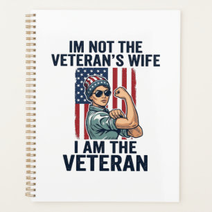 Agenda Soy la mujer veterana patriótica Diseño de veteran