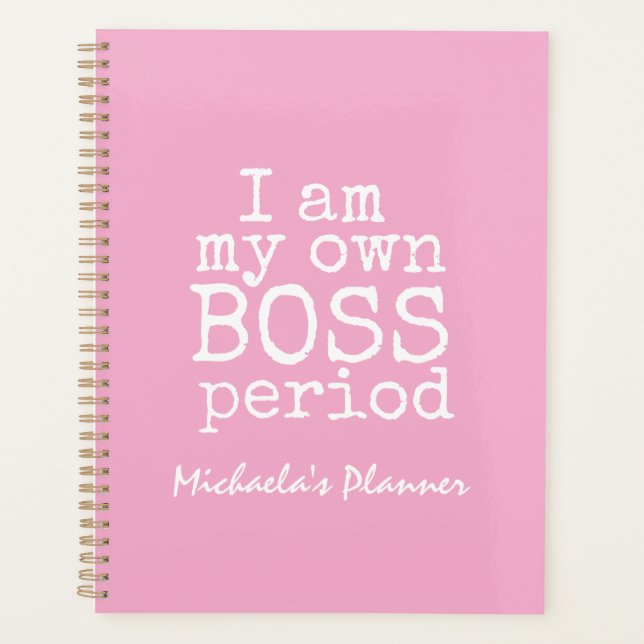 AGENDA SOY MI PROPIO JEFE|CHICA DE JEFA DE PINK (Anverso)
