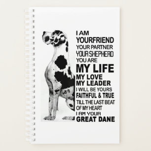 Agenda Soy tu amigo tu pareja tu perro Gran Dane