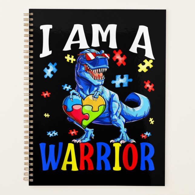 Agenda Soy Un Autismo Guerrero Familiar De Dinosautismo (Anverso)