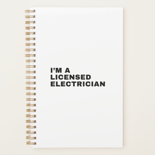 AGENDA SOY UN ELECTRICANO CON LICENCIA (Anverso)