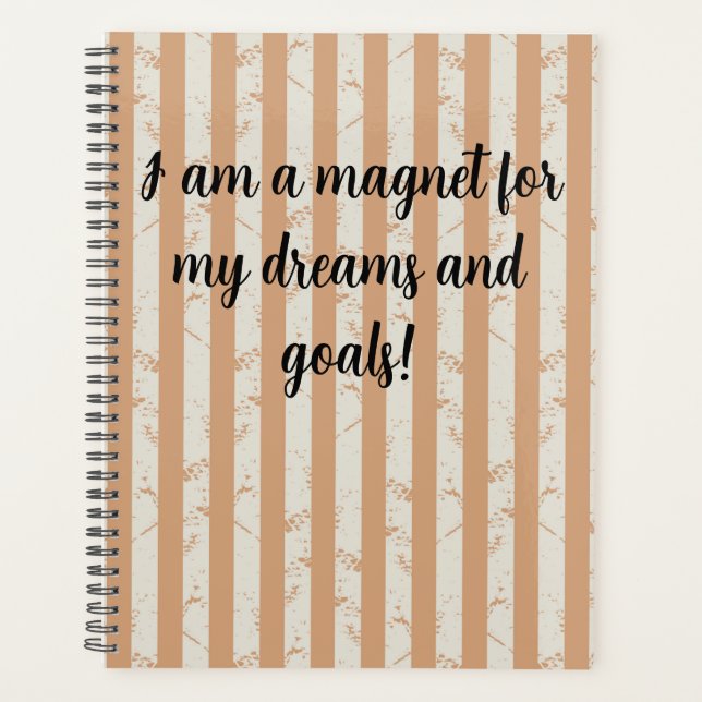 Agenda Soy un imán para mis sueños y metas (Anverso)
