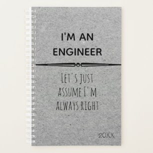 Agenda Soy un ingeniero. Supongamos que tengo razón.