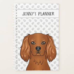 Agenda Spaniel de juguete Cavalier King Charles rubí & Tí