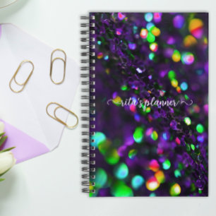 Agenda Sparkling morado oscuro