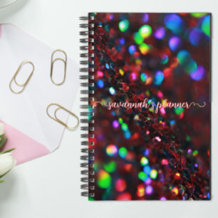 Agenda Sparkling rojo oscuro