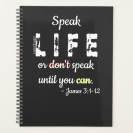 Agenda Speak Life or Don't Speak - Planner