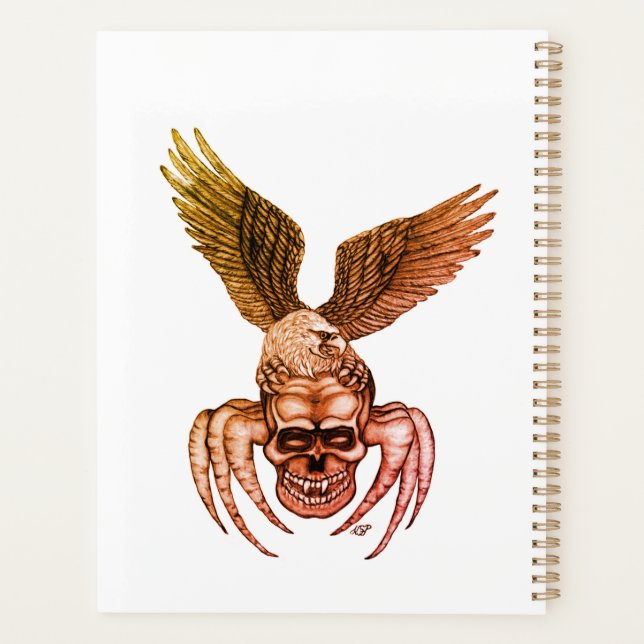 Agenda Spiderskull con águila (Reverso)