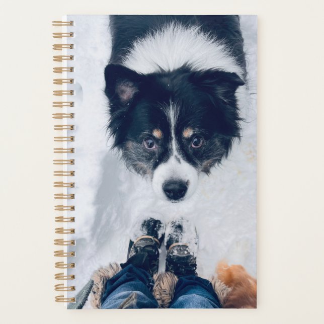 Agenda Spiral Planner- Cute Dog (Anverso)