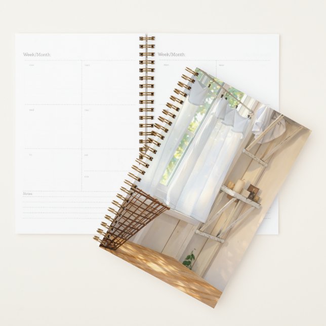 Agenda Spiral Planner Soft Breeze Curtain (Demostración)
