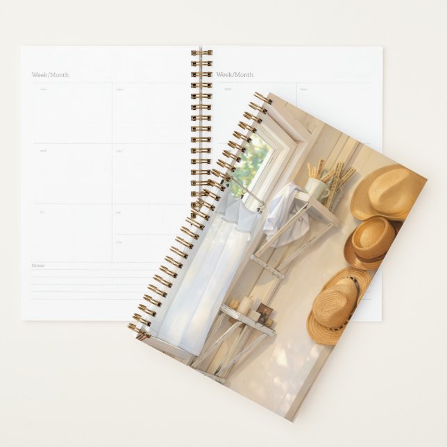 Agenda Spiral Planner Soft Breeze Curtain (Demostración)