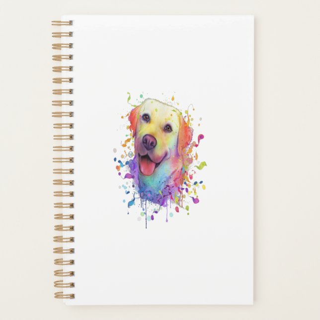 Agenda Splash Art Labrador Recuperador Lab Gift Hombres M (Anverso)