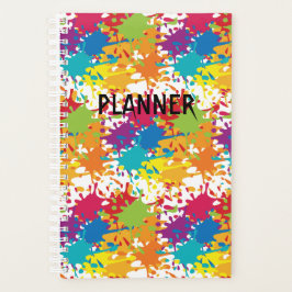 Agenda Splash de pintura multicolor