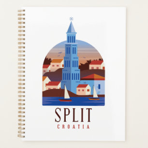 Agenda Split Croacia Dalmatia Vintage