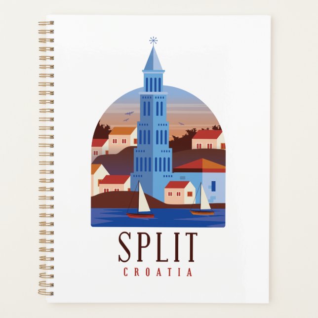 Agenda Split Croacia Dalmatia Vintage (Anverso)