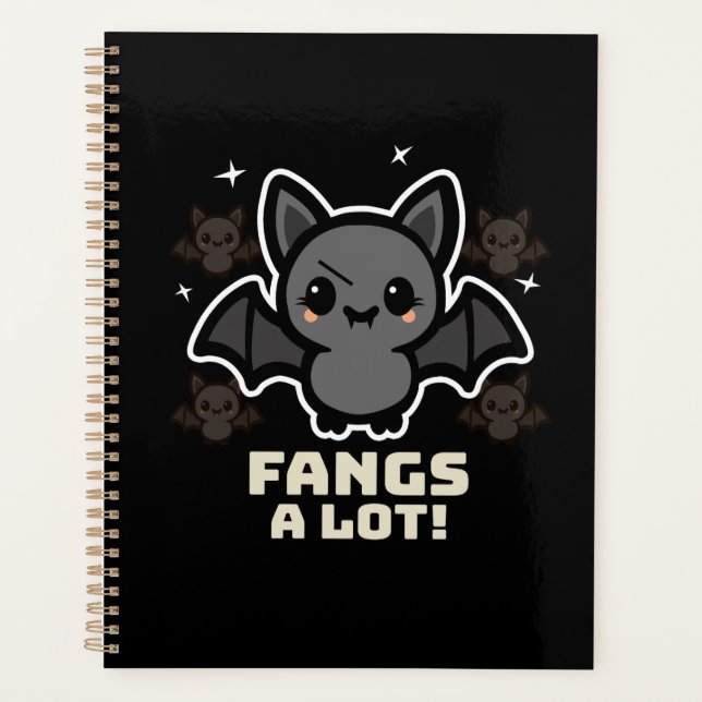 Agenda Spooky Kawaii Bat Halloween Planner (Anverso)