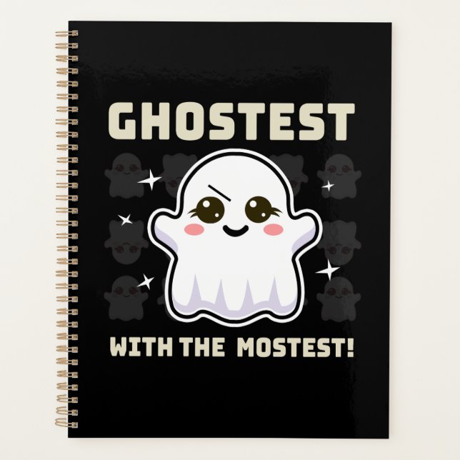 Agenda Spooky Kawaii Ghost Halloween Planner (Anverso)