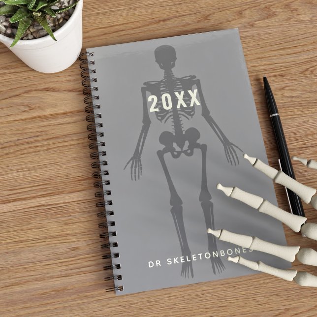 Agenda Spooky Skeleton Médica Ortopédico Profesional (Skeleton Planner. Perfect for an Orthopedic Physician)