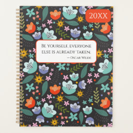 Agenda Spring Colorful Flowers 20XX Planner